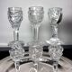 Cabaret set Baccarat 8 glasses and silver plated tray