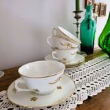 Set of 4 cups from the Chartres-sur-Cher earthenware factory