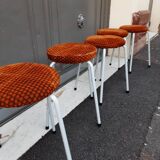 Metal and fabric stool