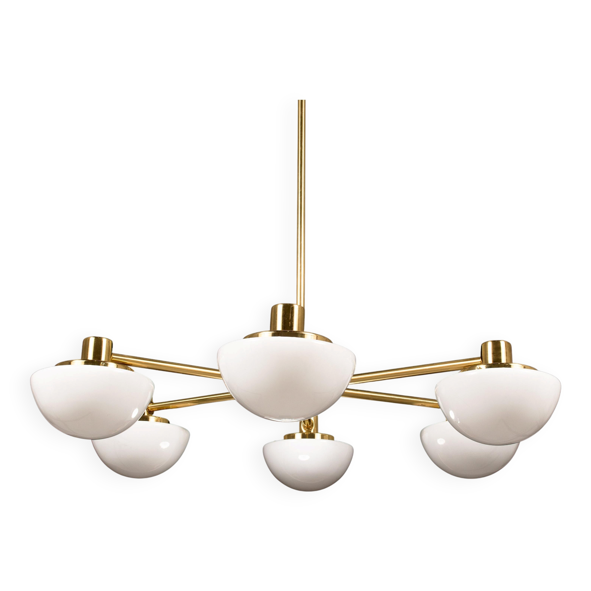 Chandelier Klaus Michalik Model Bau for Stockman Orno, Sweden, 1960