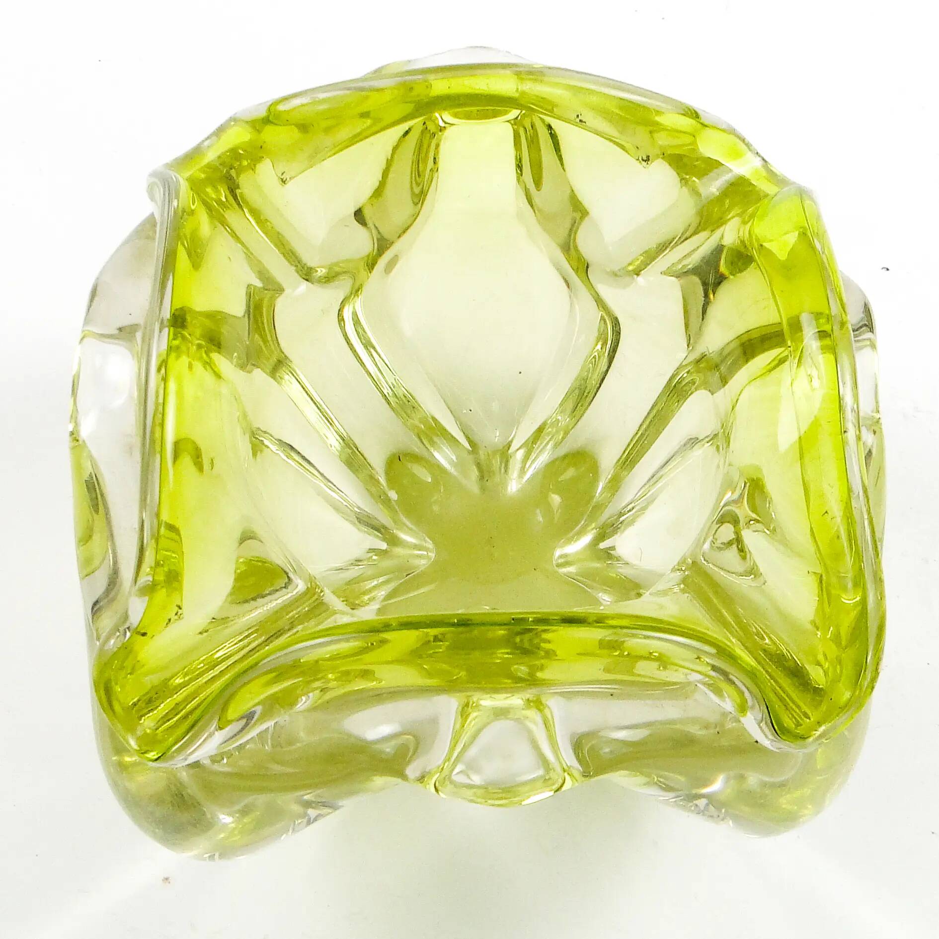 Mid-century modern organiser, glass, designed by J. Hospodka, Czechoslovakia, 1960s