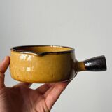Caquelons - pans in yellow glazed stoneware from Vallauris