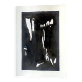 Black abstract painting
