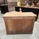 19th century chest of drawers in solid oak