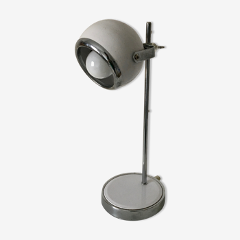 Lampe eyeball blanche vintage des années 70