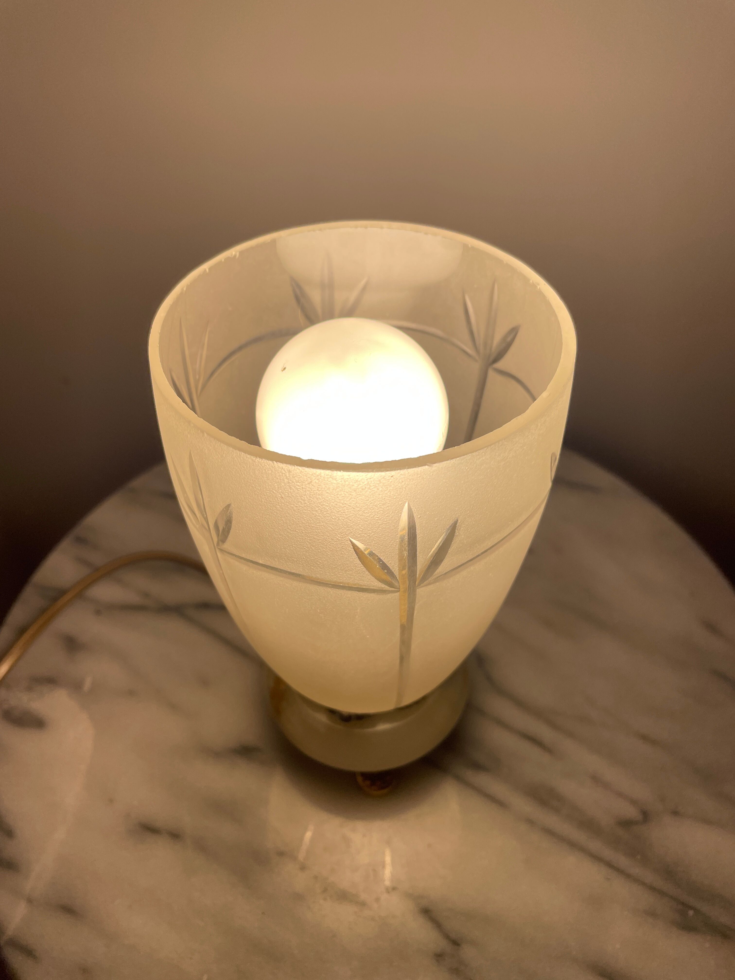 Upcycling table lamp inspired vintage