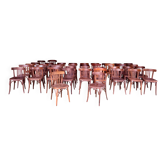 Série de 45 chaises bistrot vintage