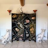 Coromandel style screen of the 60-70s