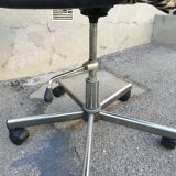 Vintage leopard fabric office chair