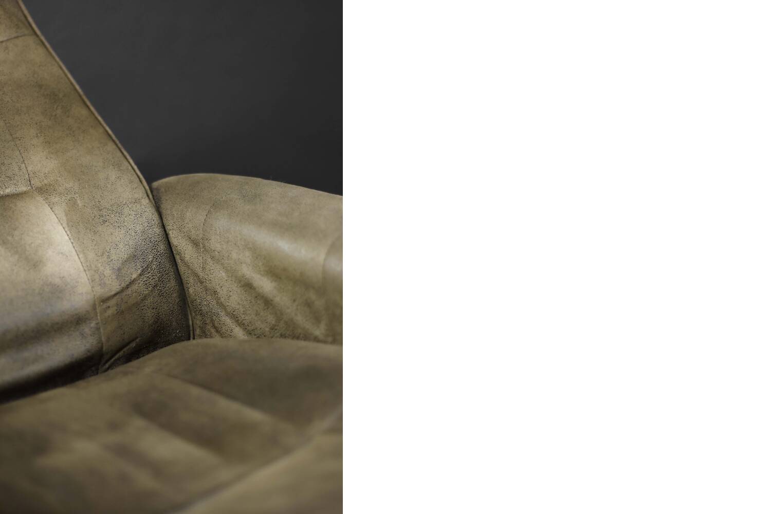 Vintage Mid-Century Danish Modern Brown Swivel Chair & Ottoman, 1960s