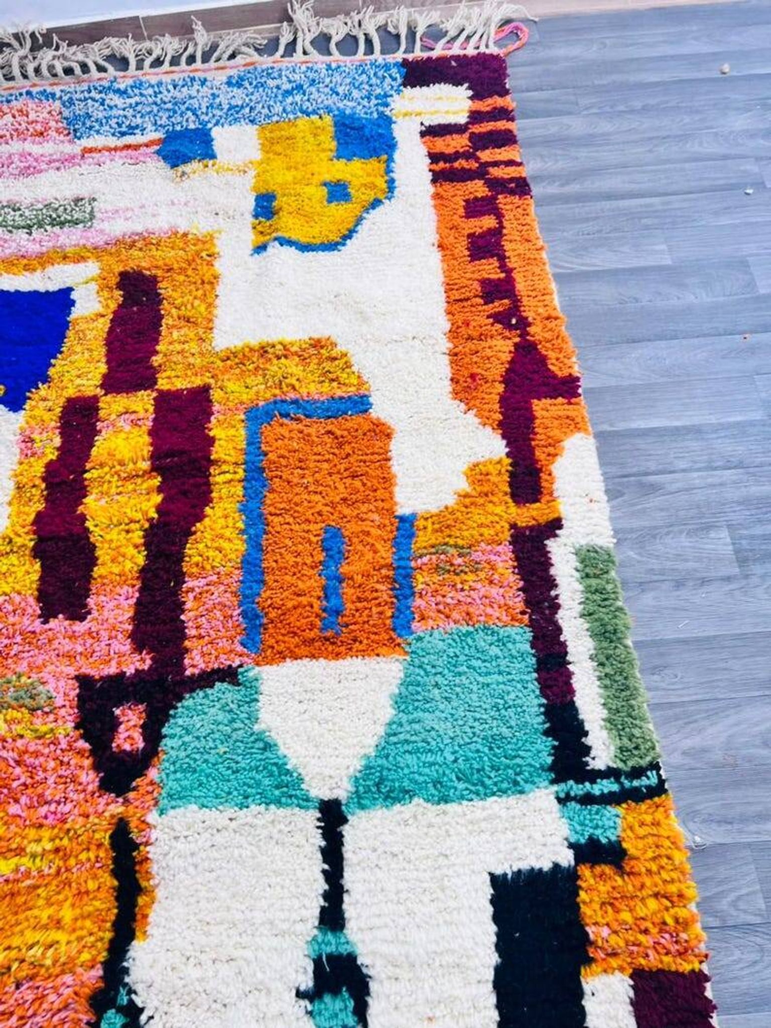 Magnifique tapis berbère coloré 200/300cm