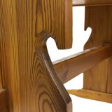 Vintage Pinewood Dining Table Desk with Drawer 60s Design