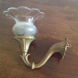 Pair of bronze and Crystal