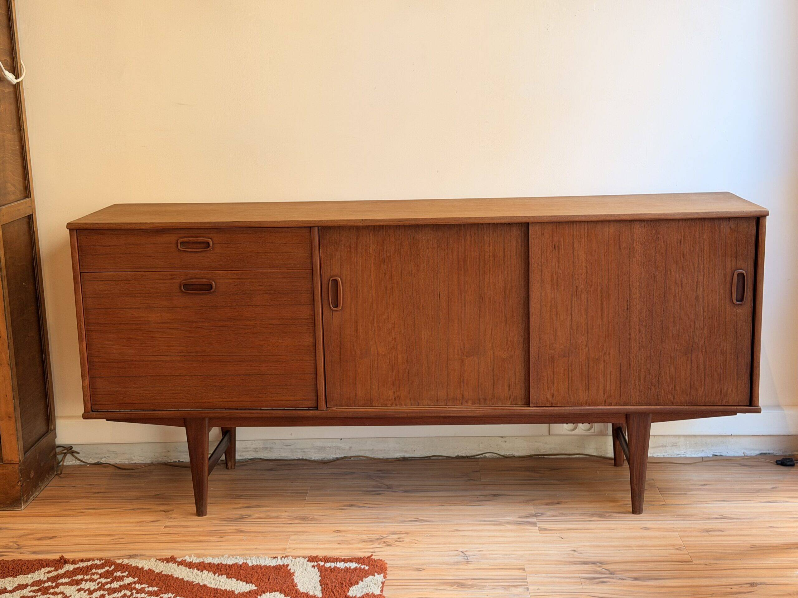 Scandinavian teak enfilade from the 1960s.