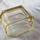 Baccarat Art Deco crystal square ashtray
