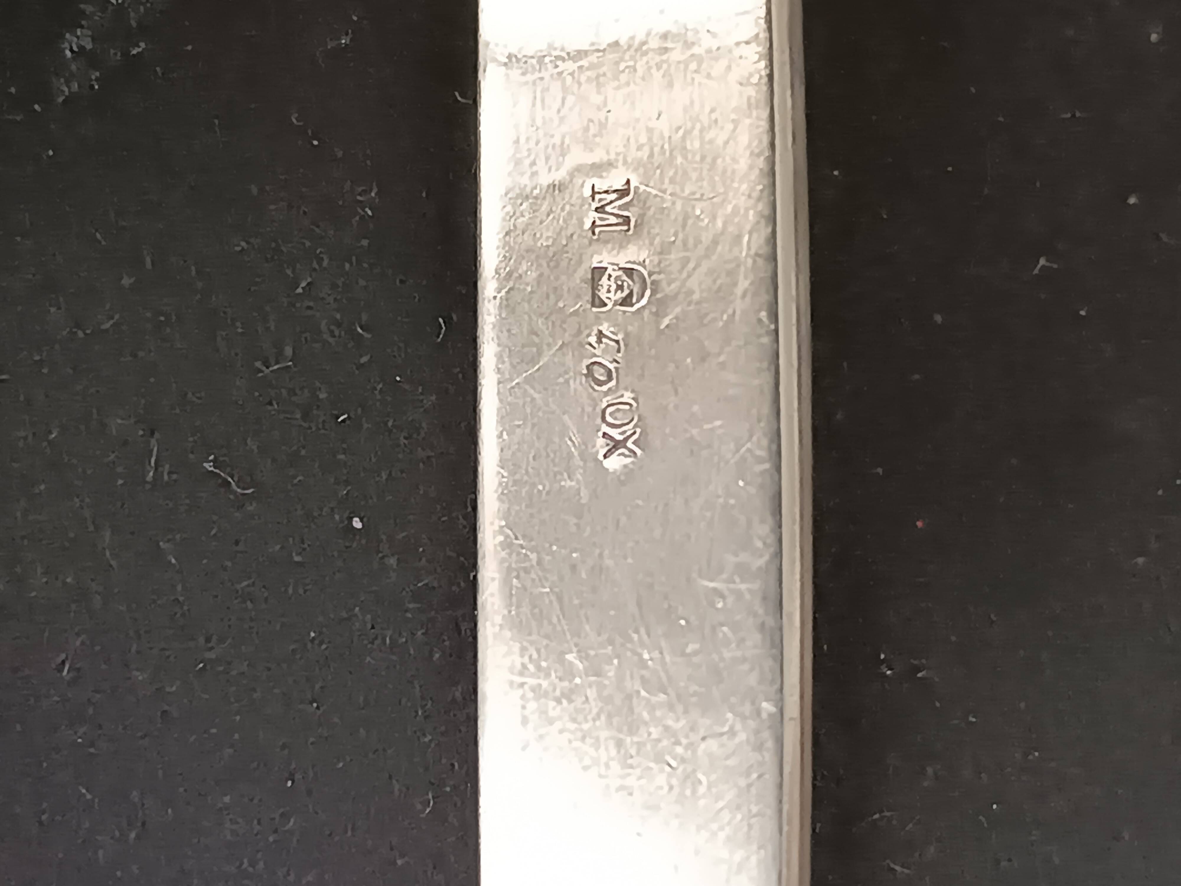 WMF, eight silver-plated knife rests, palmette decoration 1880