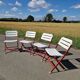 Lot de 4 chaises pliantes vintage