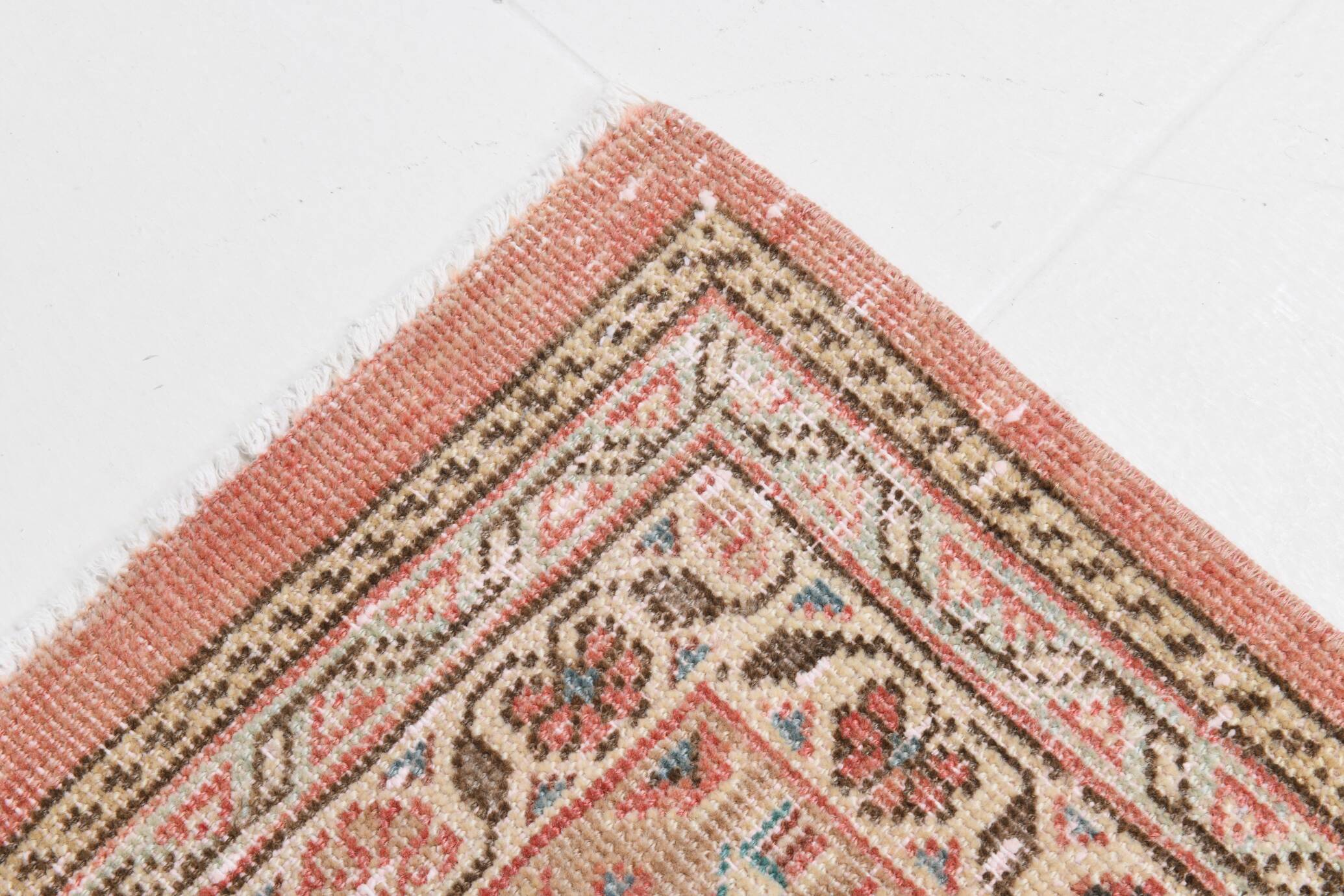 Old Antique 1955s Red Persian Heriz Rug, 274x378Cm