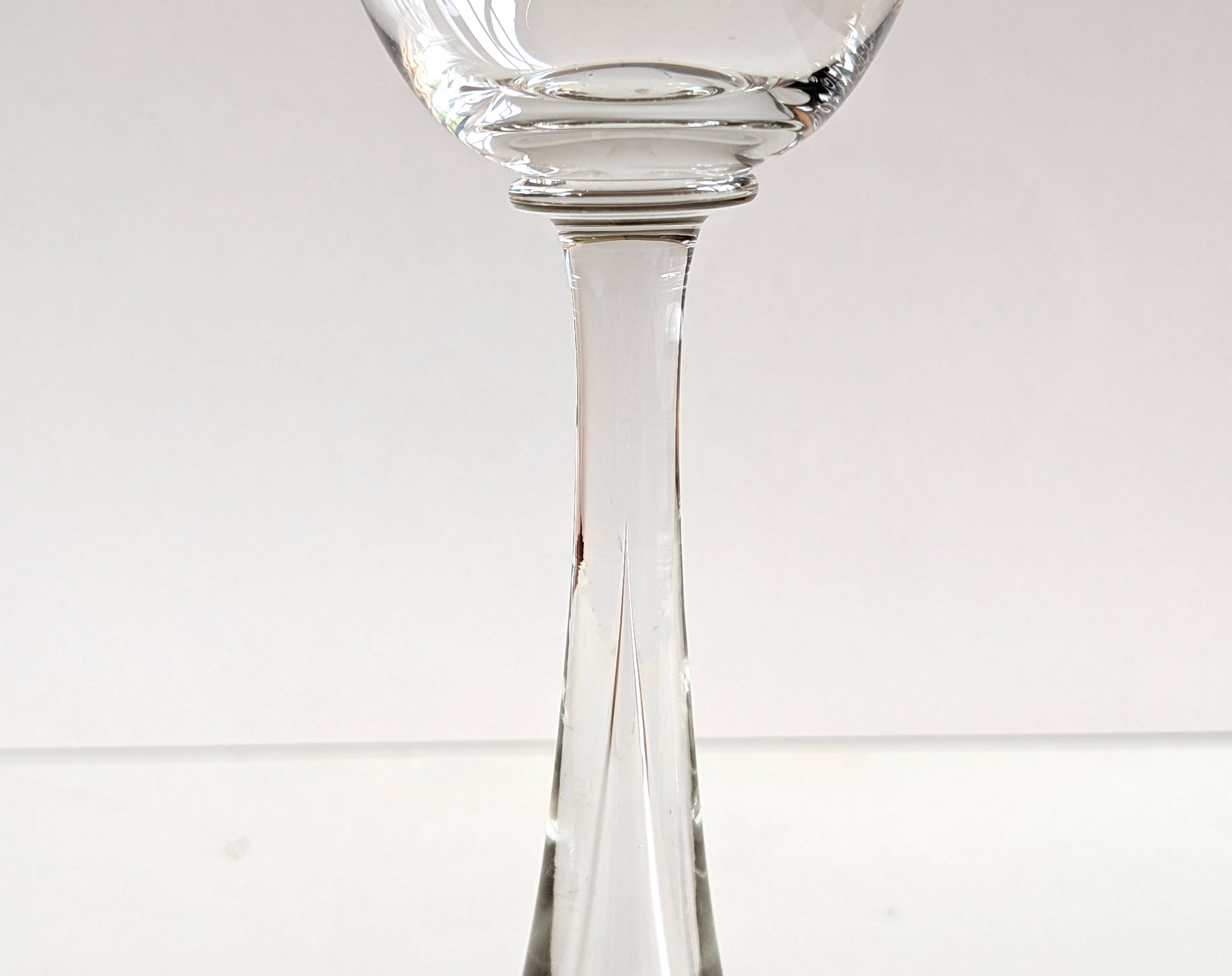 Set of 10 Flight water glasses from the 60s