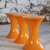 Tabouret Tam Tam orange par Henry Massonnet pour Stamp, 1970