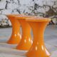 Tam Tam stool in orange by Henry Massonnet for Stamp, 1970