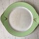 Plat à gâteaux vert pastel nid d'abeille moulin des loups / l'amandinoise années 52