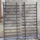 Wrought iron garden grids