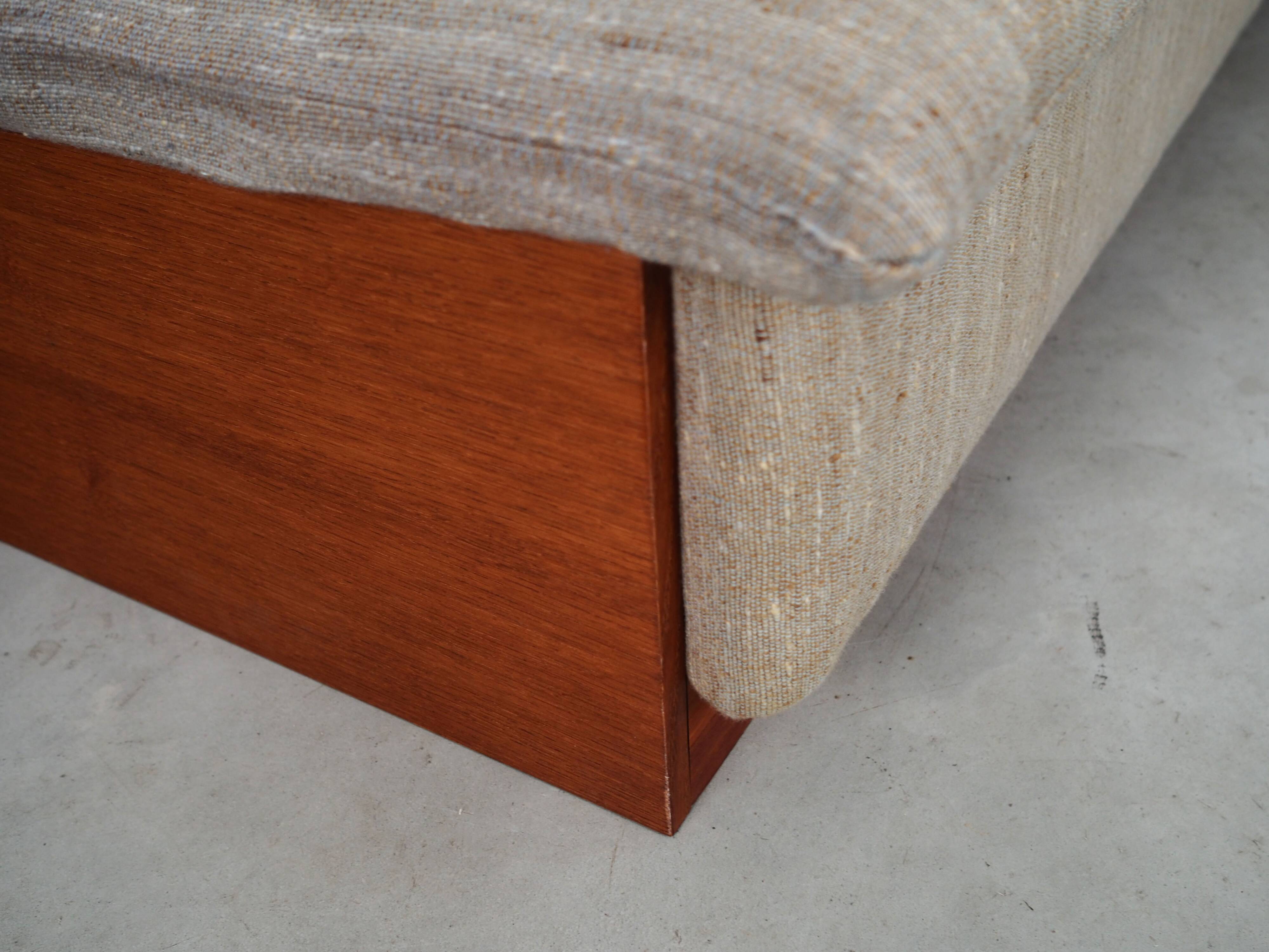 Canapé en teck, design danois, années 1970, production : Danemark