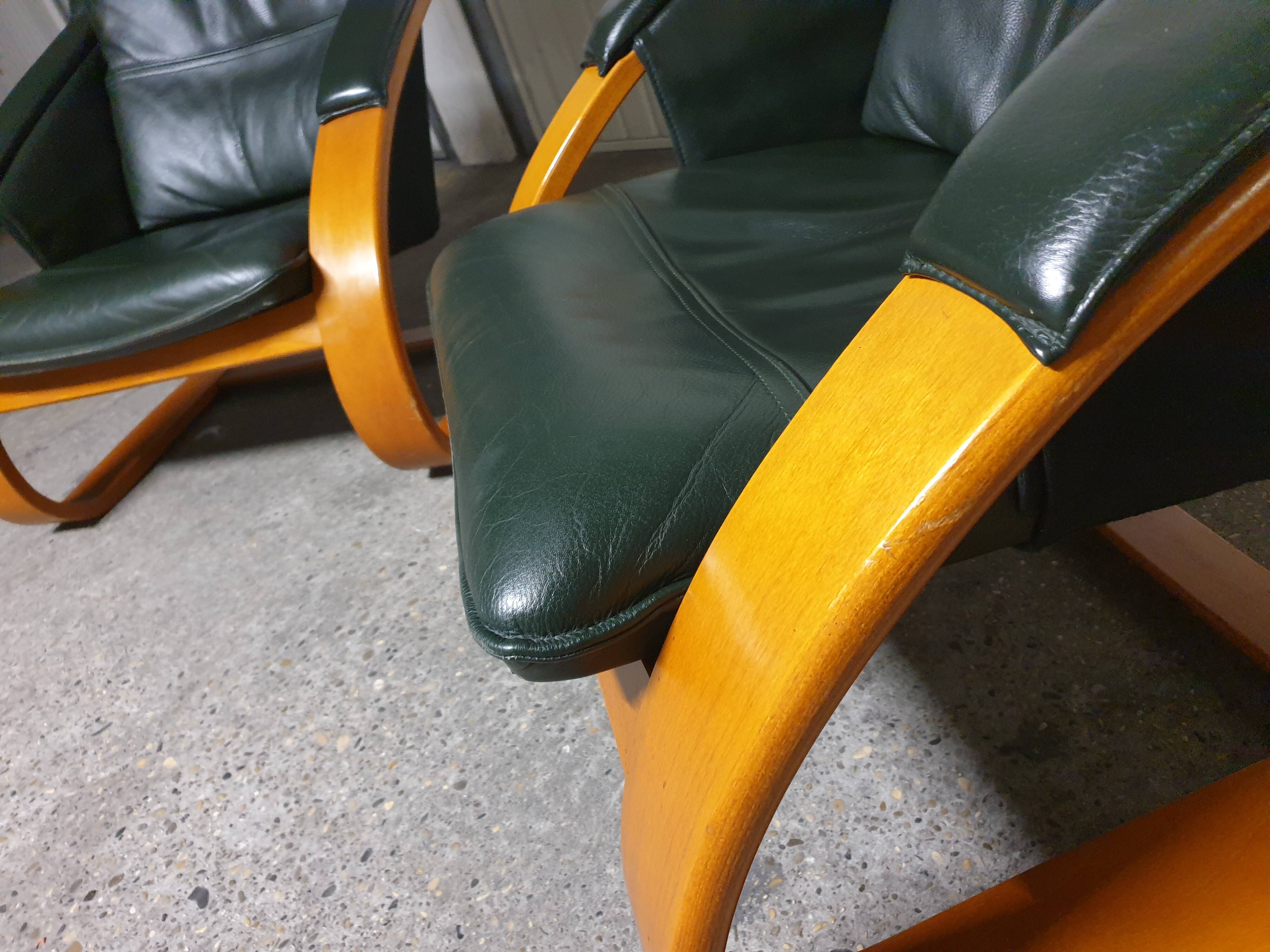 Pair of Nelo Sweden Mid-Century lounge chairs