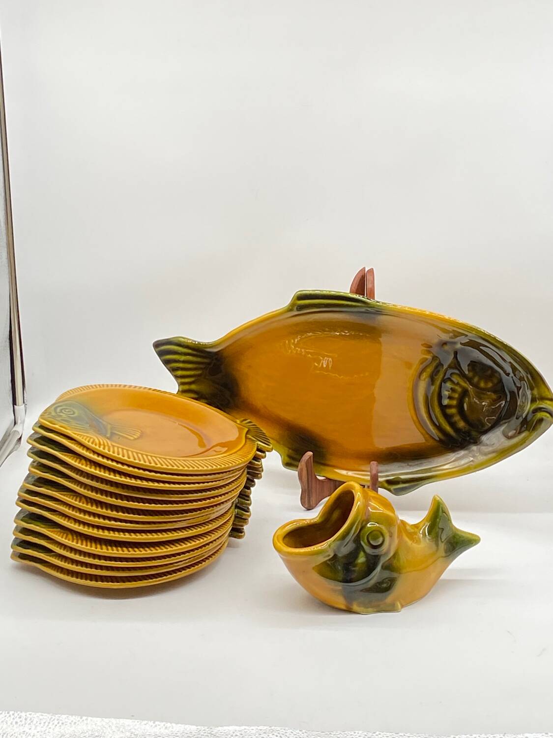 Poison service 🐡, Vallauris, Vintage, 1960's, ceramic,