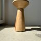 Side table, end of sofa in natural mango monoxyl conical tray H:50cm