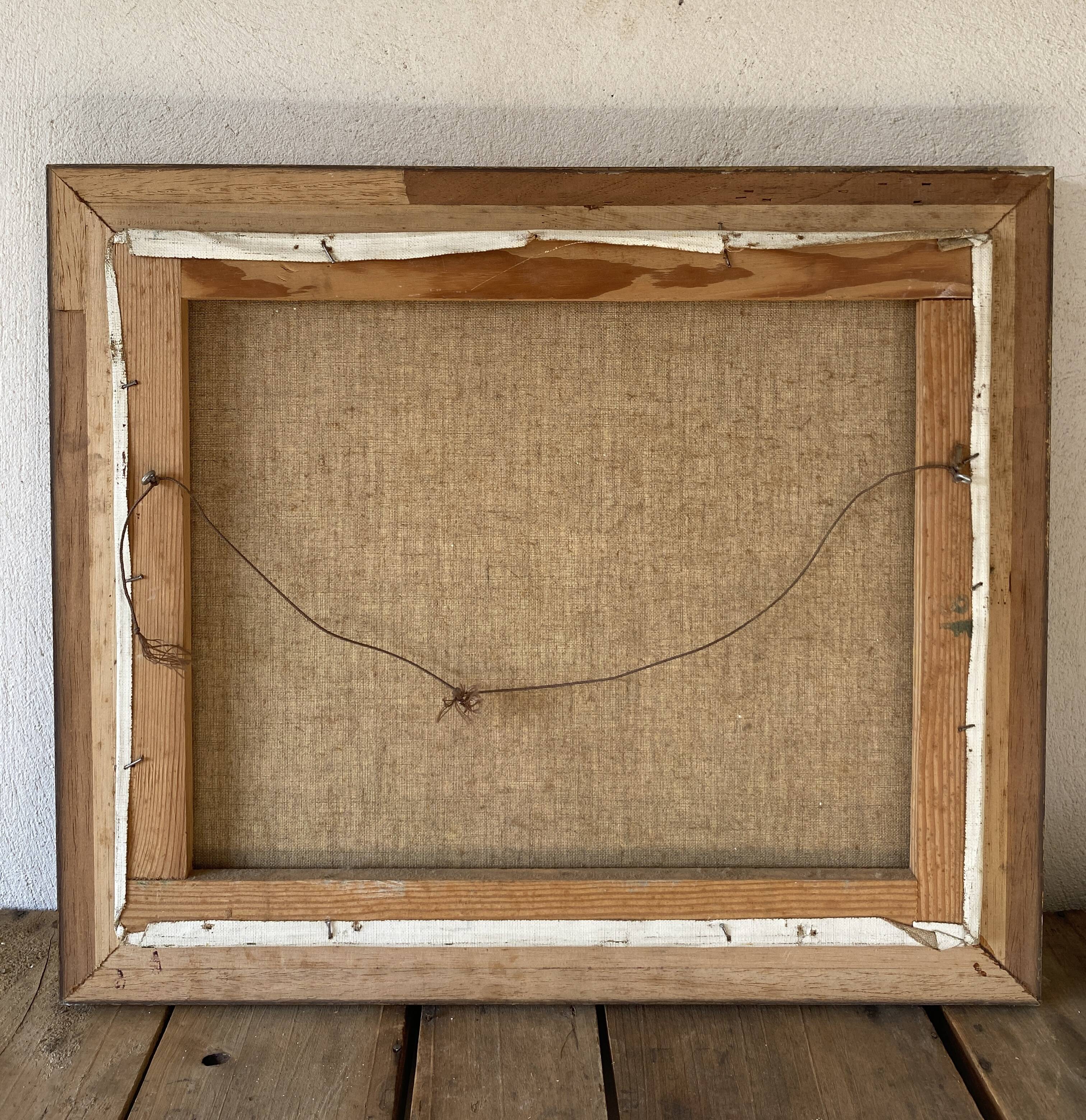 Oil on canvas signed