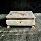 Onyx catchall box from the 1960s, vintage Italy.