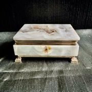 Onyx catchall box from the 1960s, vintage Italy.