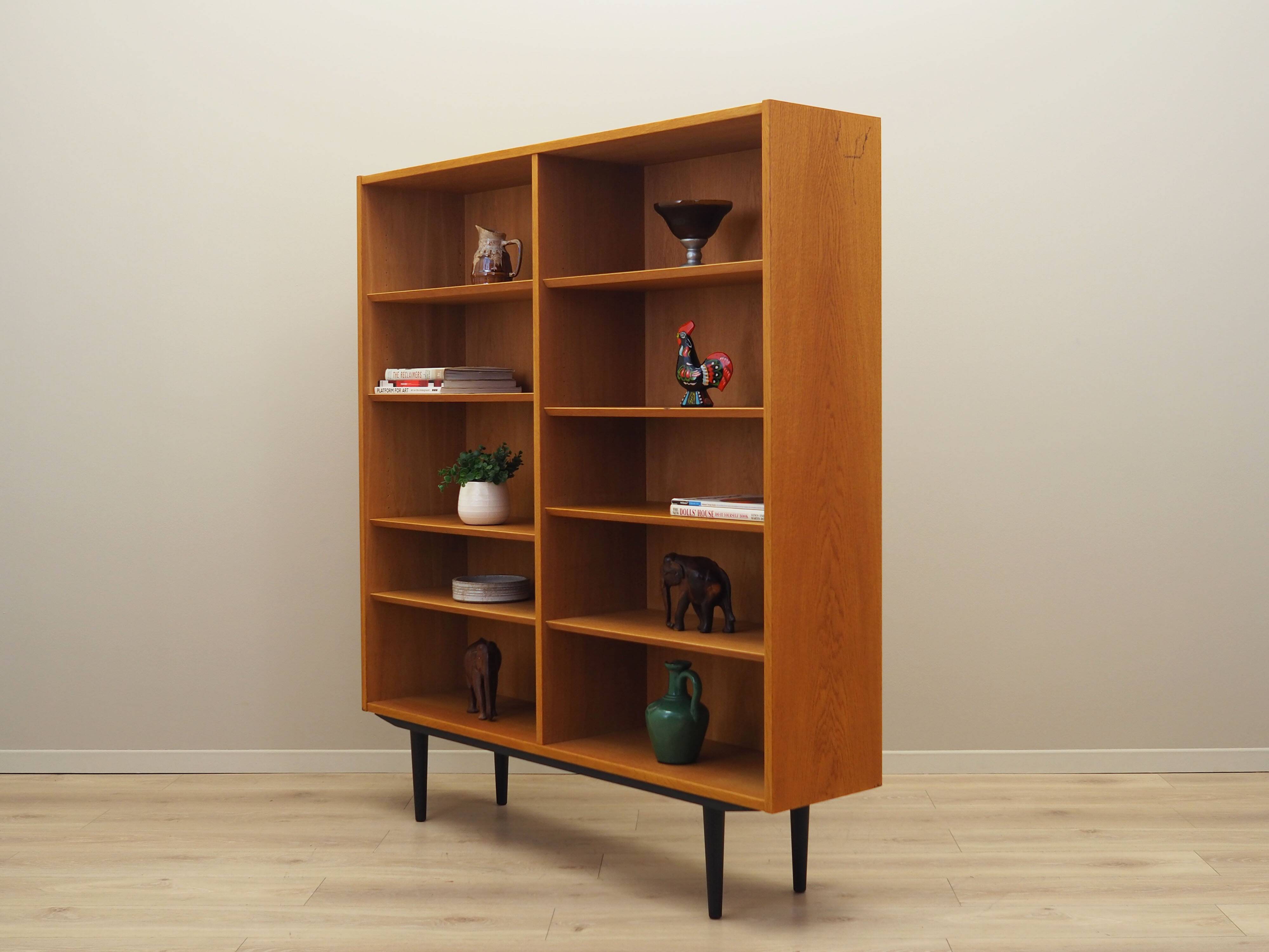 Ash bookcase, Danish design, 1970s, production: Hundevad