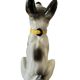 DESVRES earthenware dog with sulphide eyes, 1950