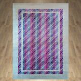 1980s Gorgeous Geometric Italian Woolen Rug by Missoni for T&J Vestor