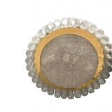 Metal and glass ceiling light