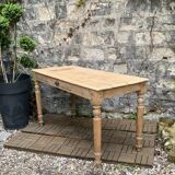 Raw wood farm table 1920