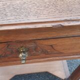 Solid oak art deco console