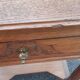 Art Deco console in solid oak