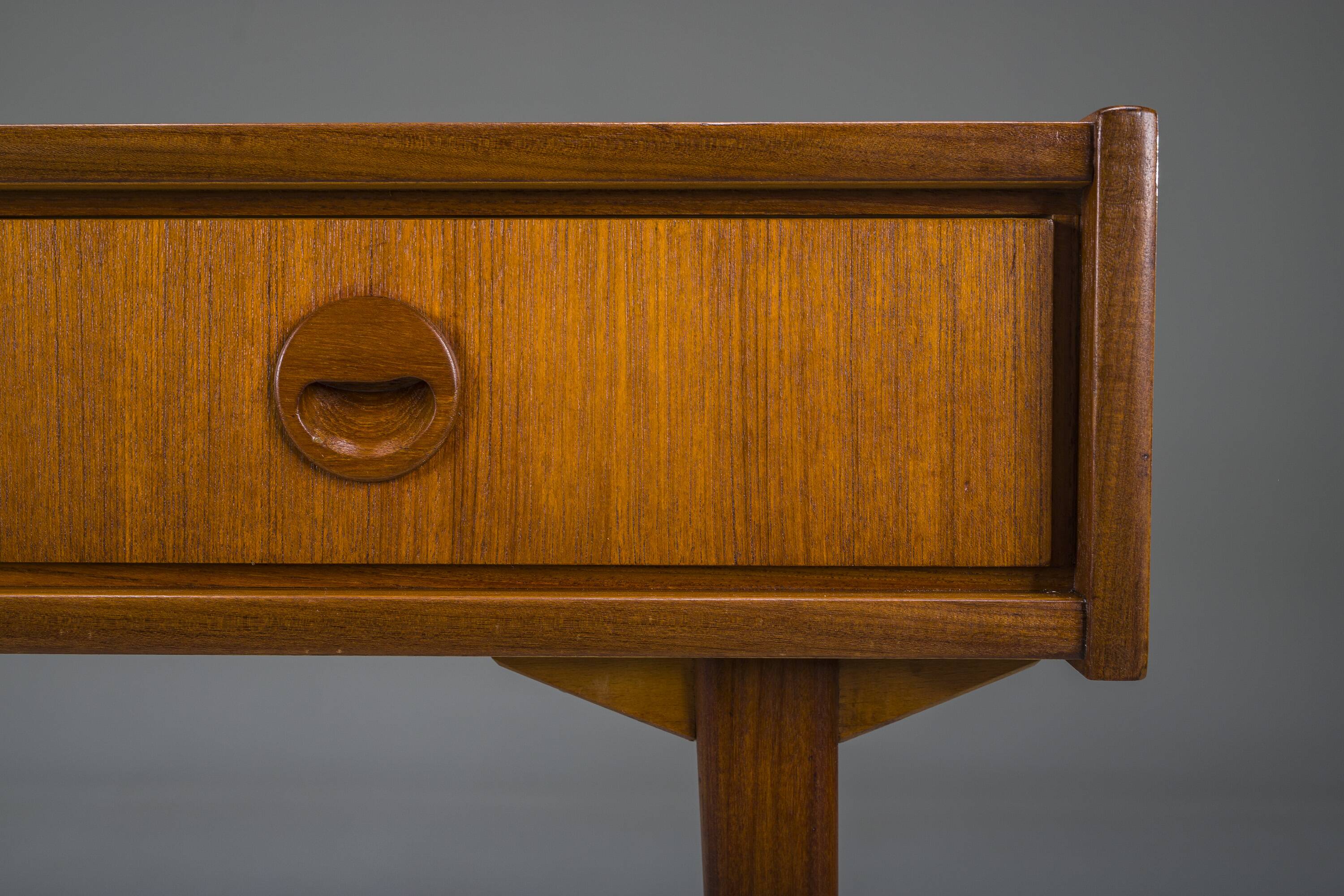 Mid-Century Teak Desk attributed to Bartels Works, 1960s