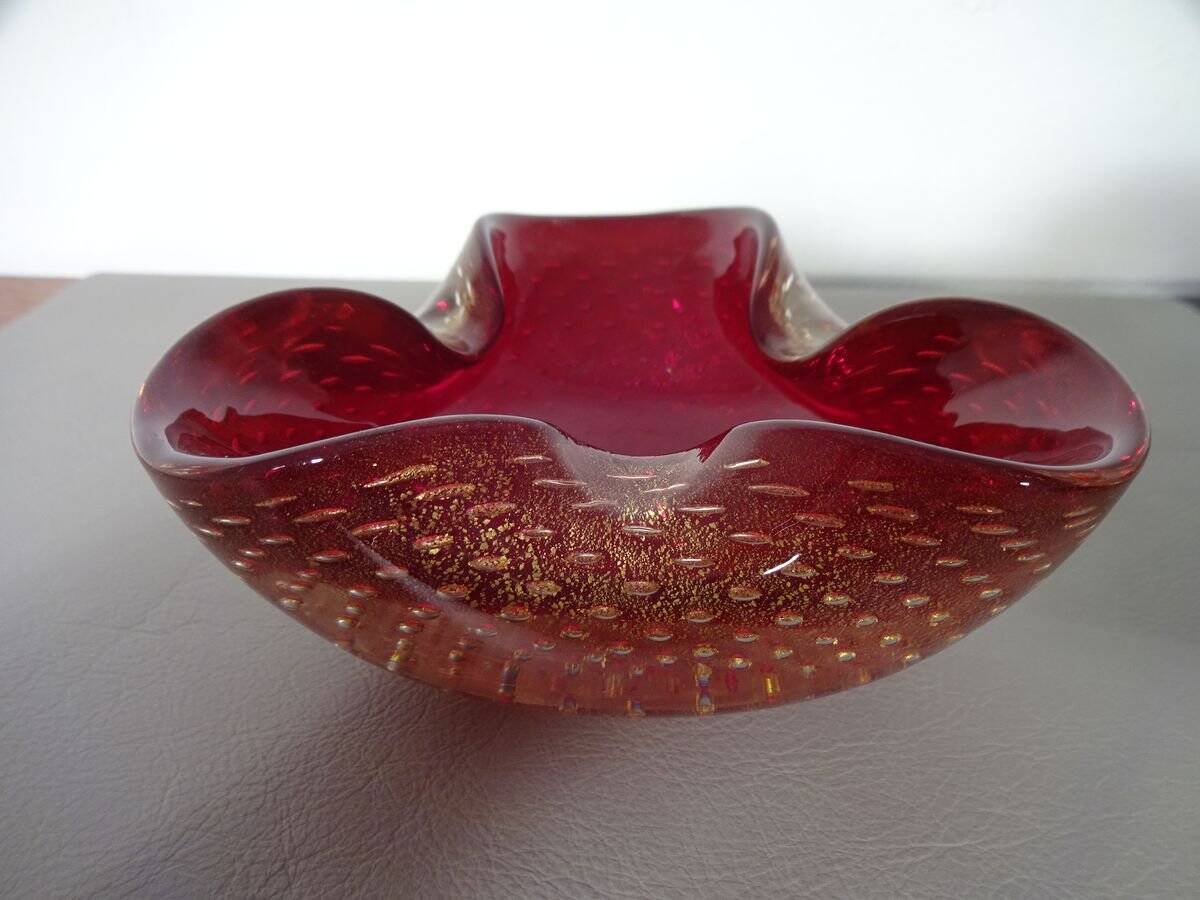 Italian Murano Glass Ashtray by Barovier & Toso, 1960s