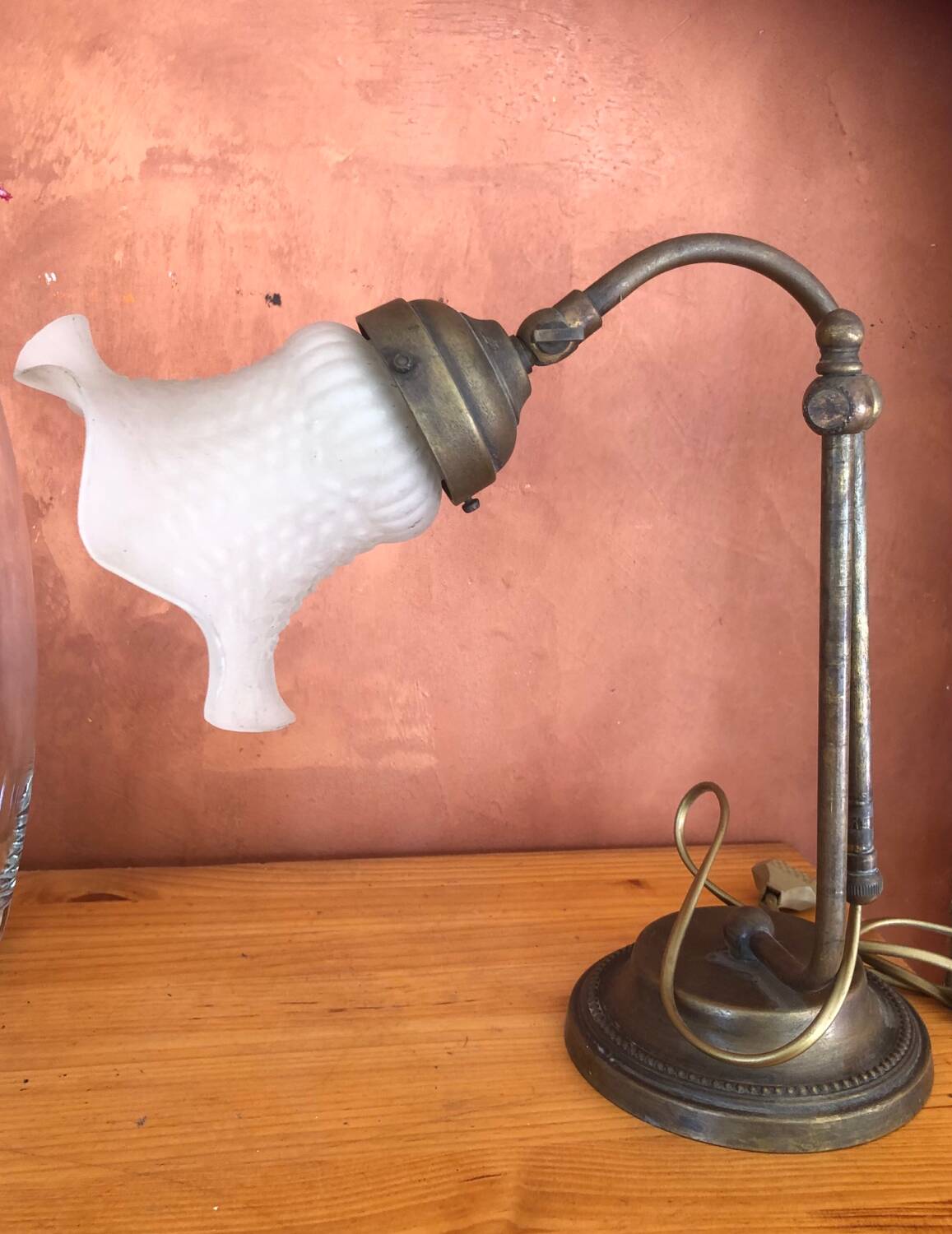 Bolzonella bronze tulip desk lamp