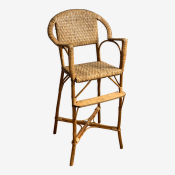 Rattan high chair