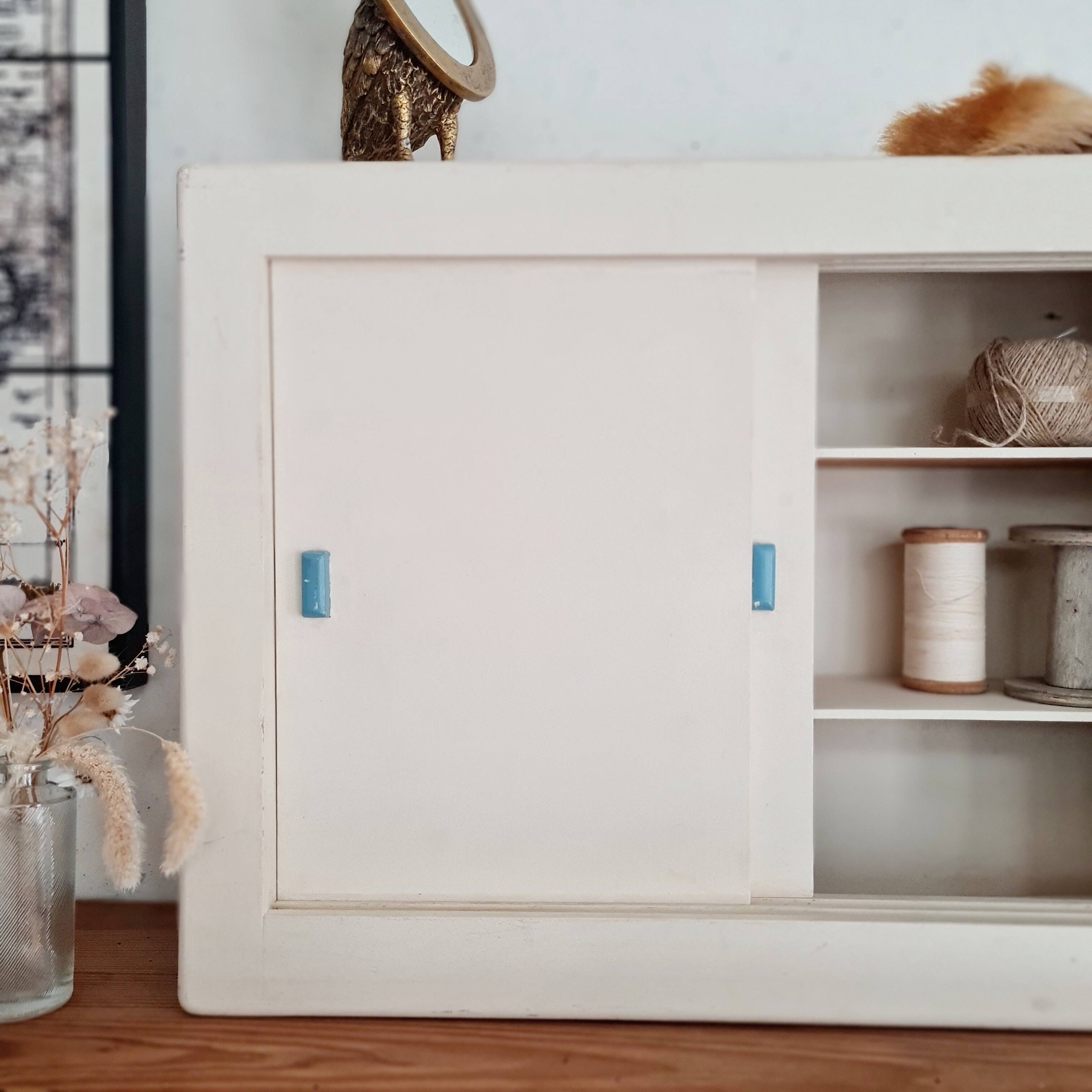 Old white medicine cabinet