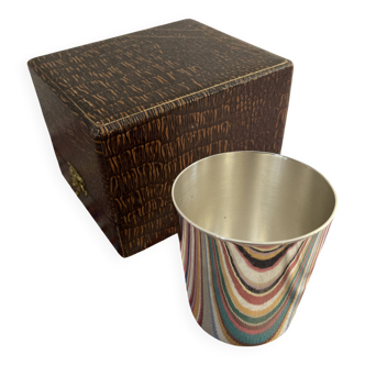 Vintage birth tumbler - Christofle