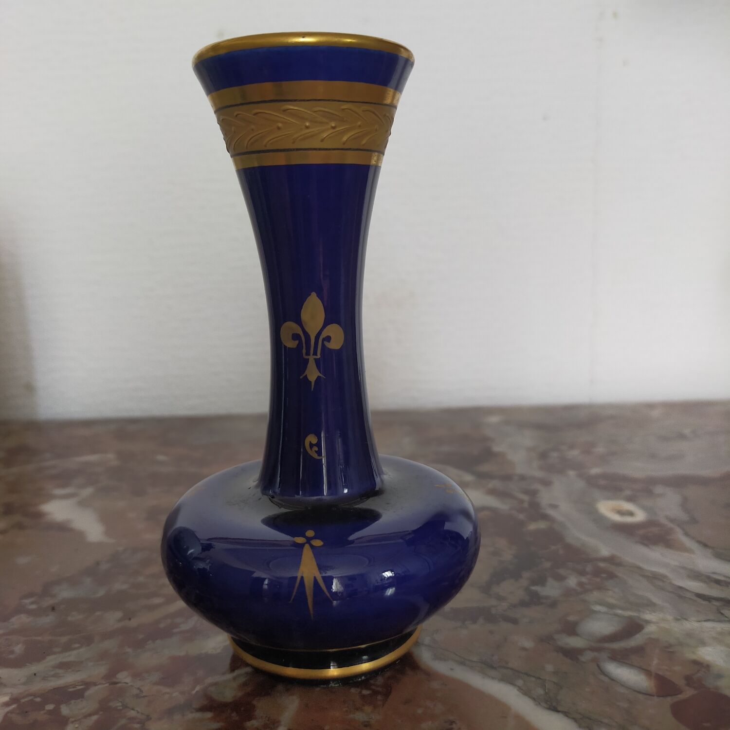 Vase faïence Bleu de Tours