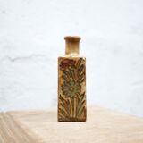 Old glazed terracotta bottle vase, Iran, XIX th