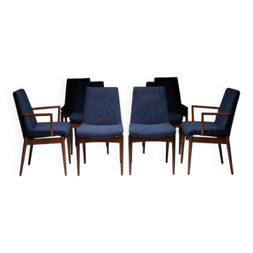 Chaises modernes du milieu du siècle - ensemble de 8